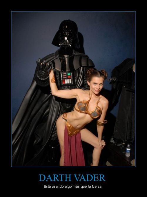 Darth Vader y la Princesa Leia