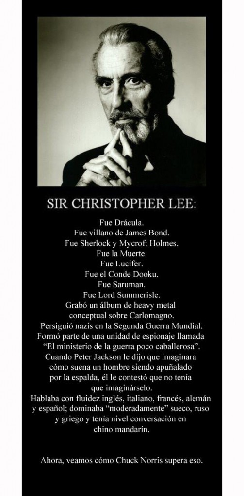 Christopher Lee ha muerto