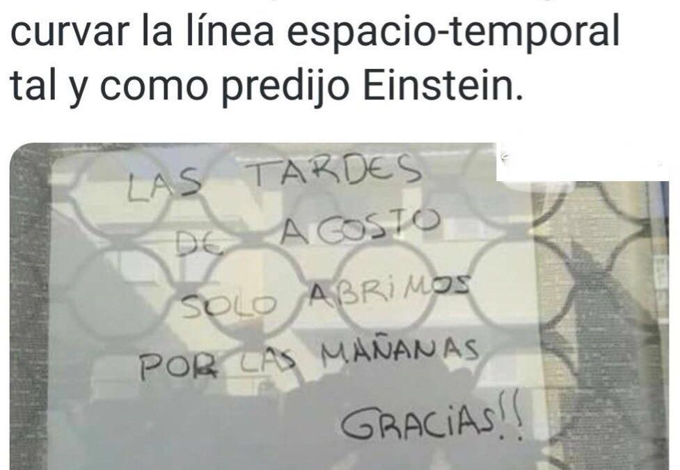Autónomo español consigue la curvatura espacio temporal