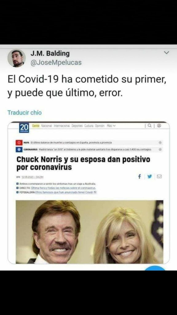 Chuck Norris coronavirus