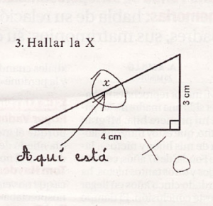 Hallar la 'X'