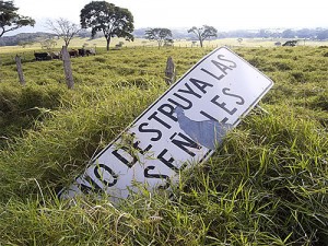 No destruyan las señales