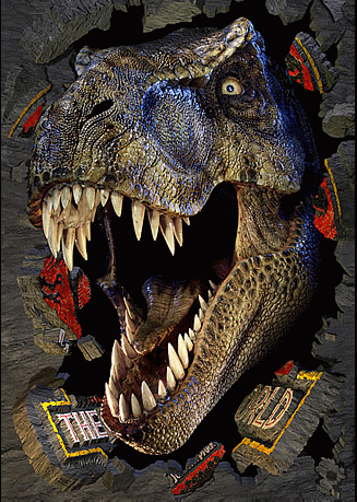 Tyranlosaurus Rex de Jurassic Park en 3D