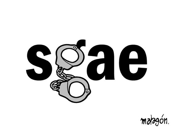 Logo SGAE por Malagón