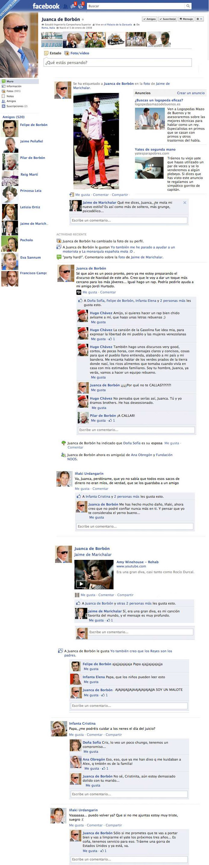 El facebook del Rey Juanca