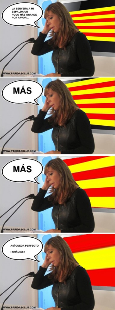 Uso de la bandera catalana por el PP