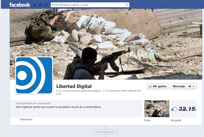 Portada de Facebook de Libertad Digital