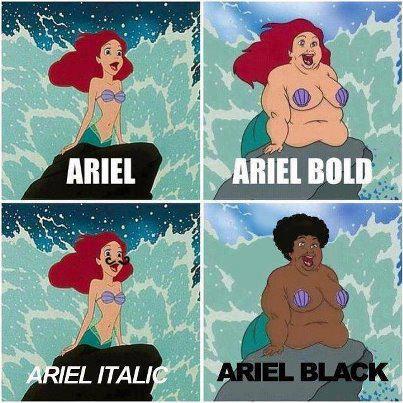 Fonts Ariel