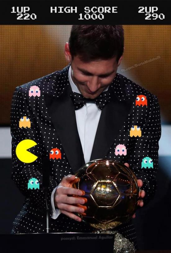 Messi chaqueta PAc-man