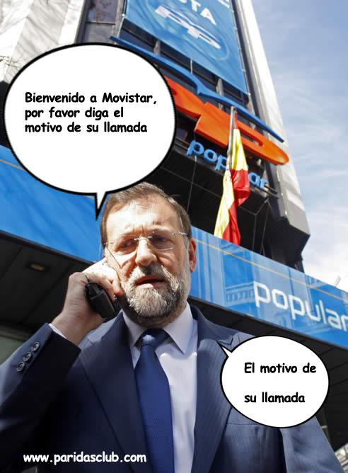 Rajoy llamando a Movistar
