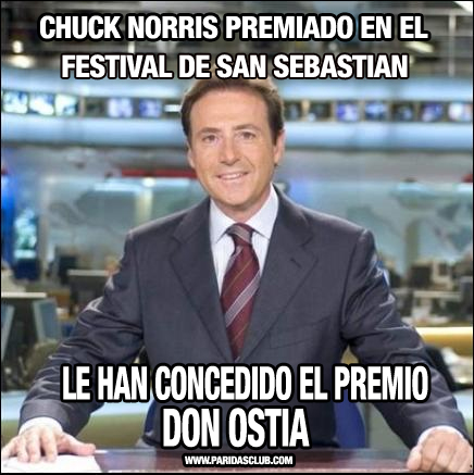 Chuck Norris premio Don Ostia