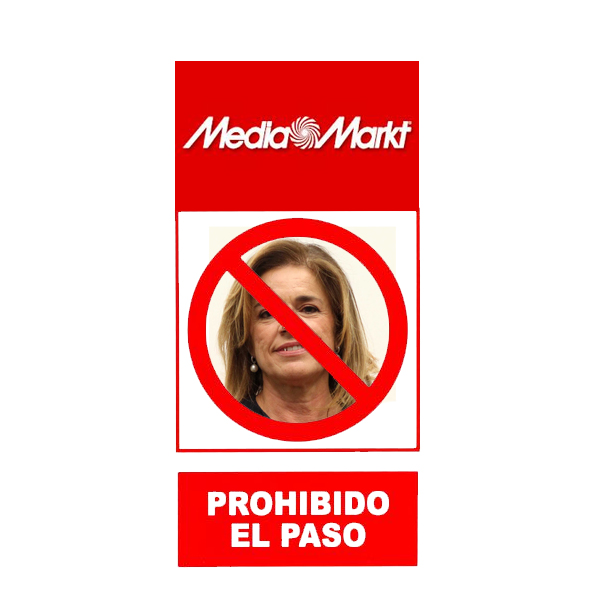 Prohiben la entrada a Media Markt a Ana Botella