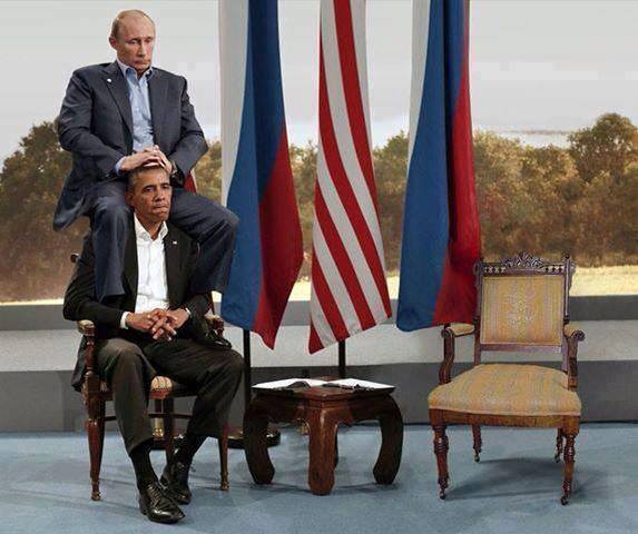 Putin a caballito sobre Obama
