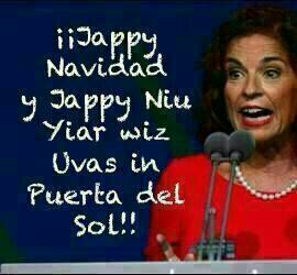 Ana Botella Jappy navidad y jappy niu yiar