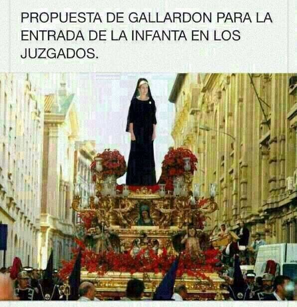 Entrada Infanta en juzgados