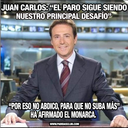 Juan Carlos. El paro sigue siendo nuestro principal desafío