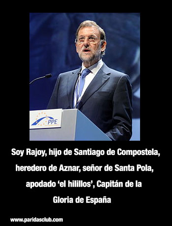 Rajoy en plan Aragorn