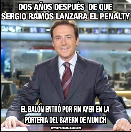 Penalty de Sergio Ramos al Bayern de Munich