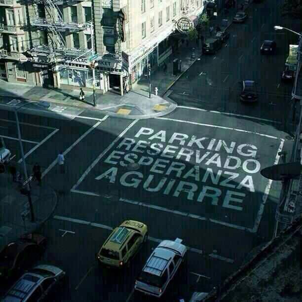 parking reservado Esperanza Aguirre