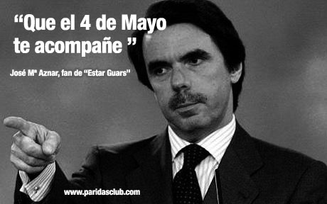 Aznar celebra el dia Star Wars