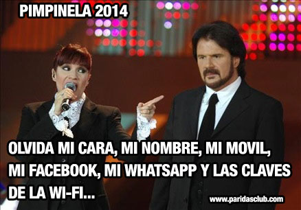 Pimpinela 2014 . Olvida mi cara, mi nombre, mi facebook...