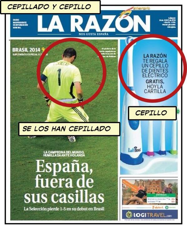 España 1 Holanda 5. Llega 'La coja'