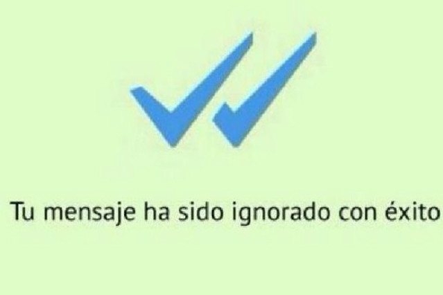 Whatsapp: Tu mensaje ha sido ignorado con éxito