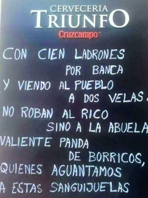 Con cien ladrones por banca