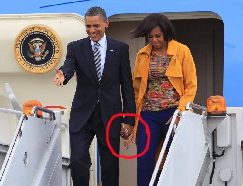 Las manos de Michelle Obama