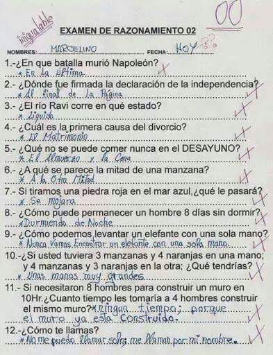 examen de razonamiento