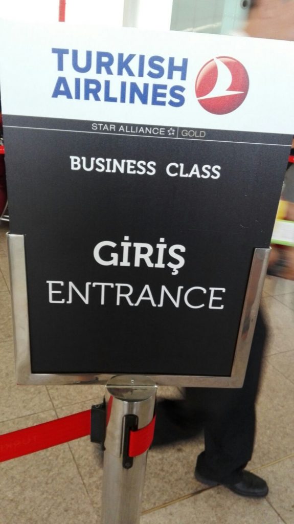 Giris entrance Turkish Airlines