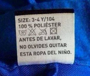 quitar la ropa antes de lavar