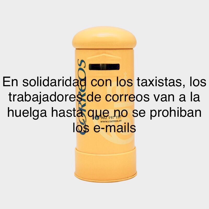 Solidaridad con los taxistas