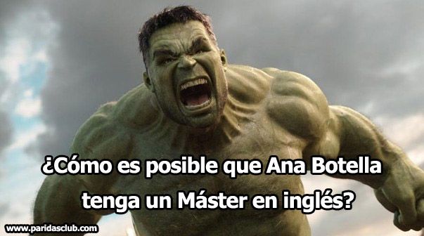 Ana Botella Máster en INglés