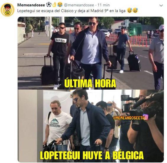 Lopetegui huye a Bélgica