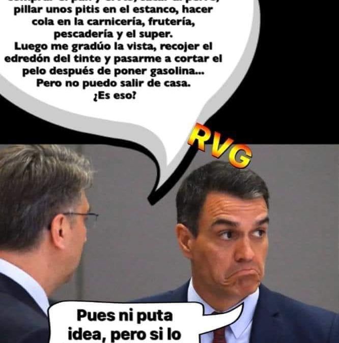 Confinados versión Pedro Sánchez