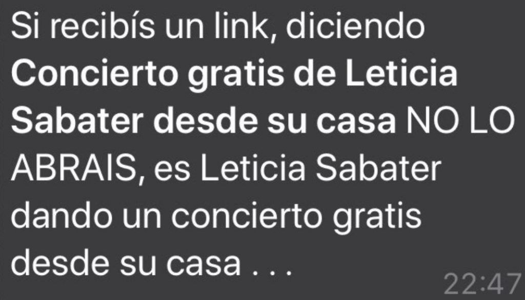 Concierto gratis de Leticia SAbater