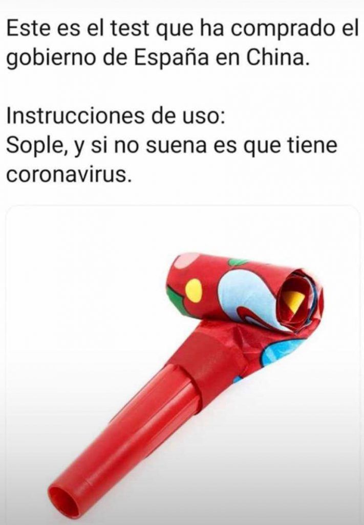 Test Coronavirus comprados por España