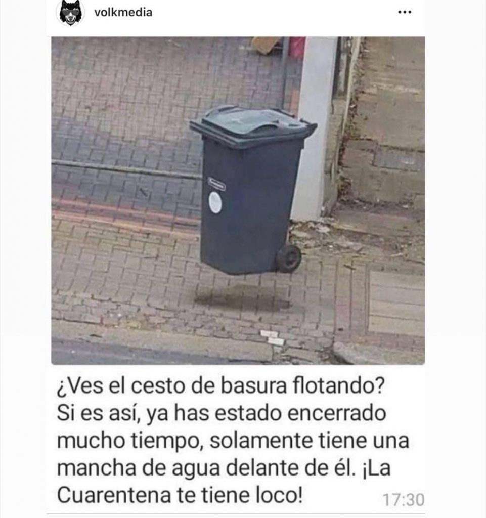 Cubo basura Flotando