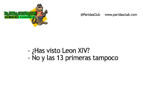 Chistes Papa leon XIV